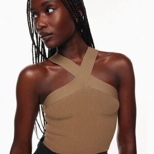 Babaton Sculpt knit cross cross tank